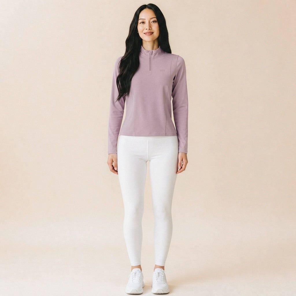 Long-sleeve athletic top – small chest RUN logo print detail