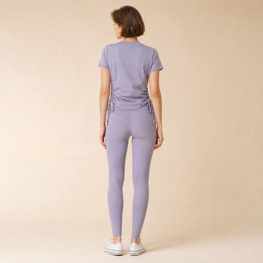 Side-drawstring top – adjustable drawstring ruching detail close-up