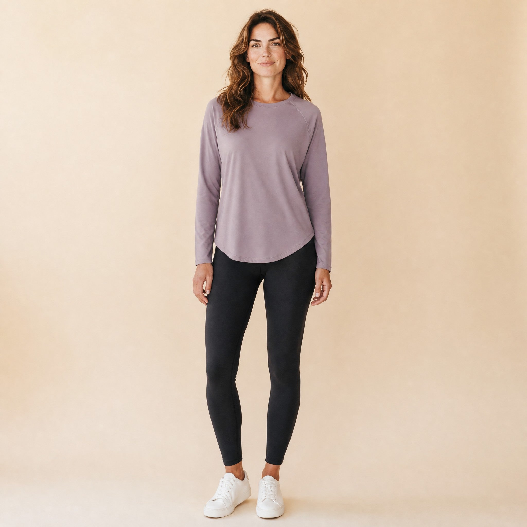 Loose-fit mesh-back workout top – color variants overview