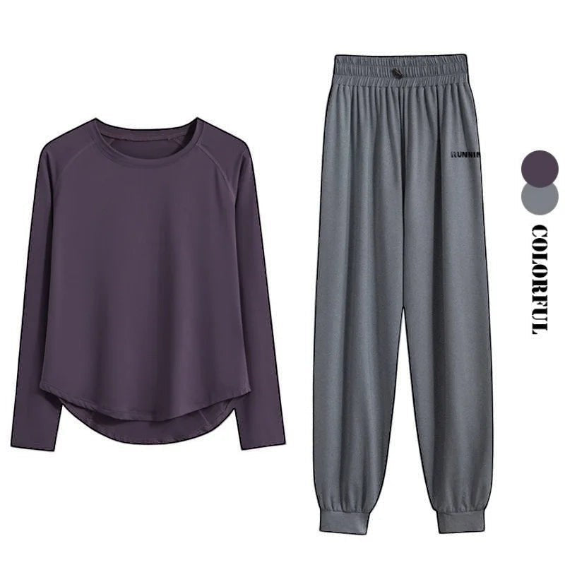 Quick-dry activewear set – fabric texture and stretch detail
