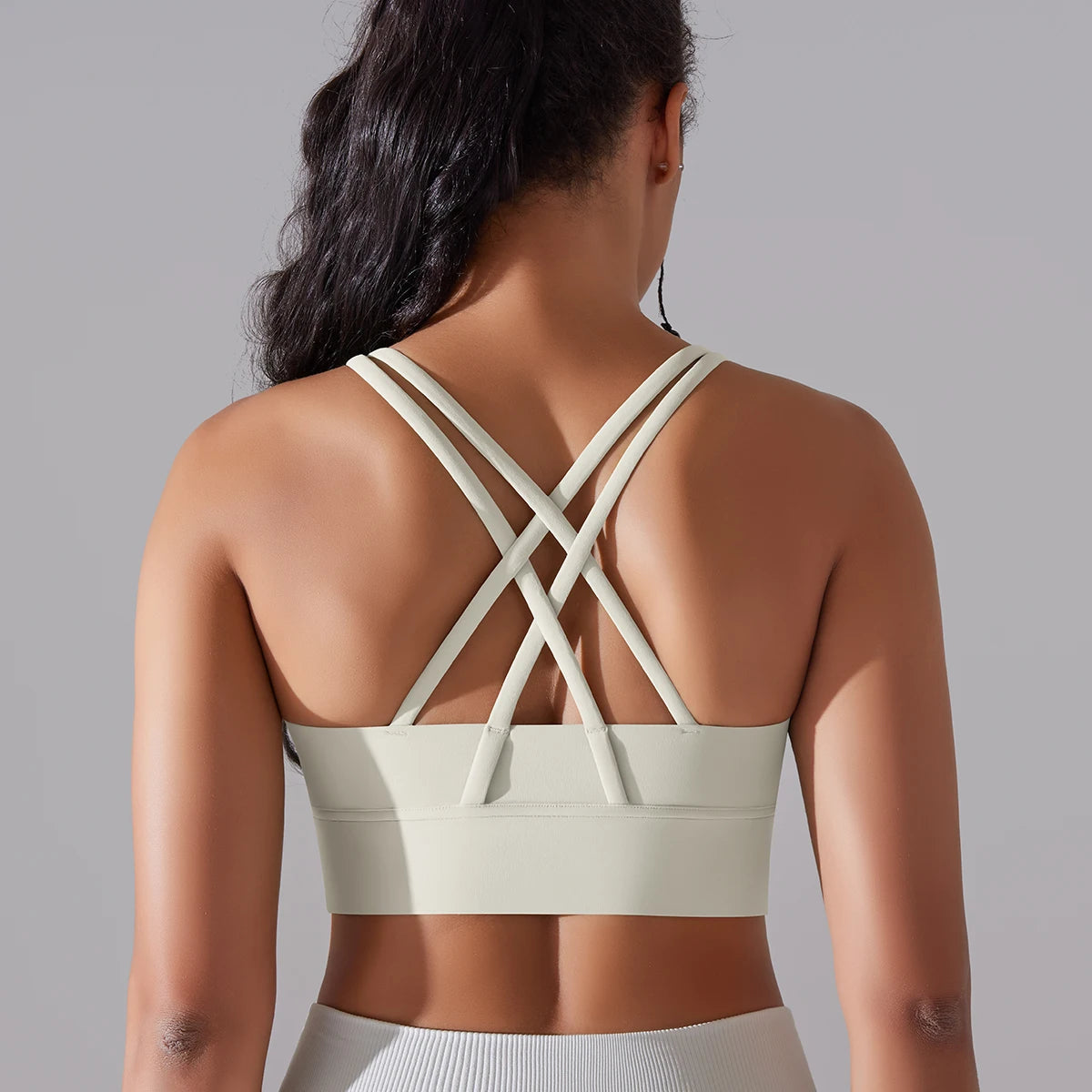 Cross-back bra top – perfect for pilates, yoga and gym workouts