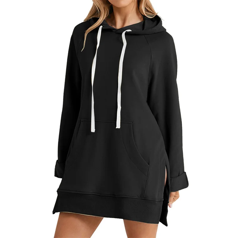Oversized hoodie dress – 7 color variants display
