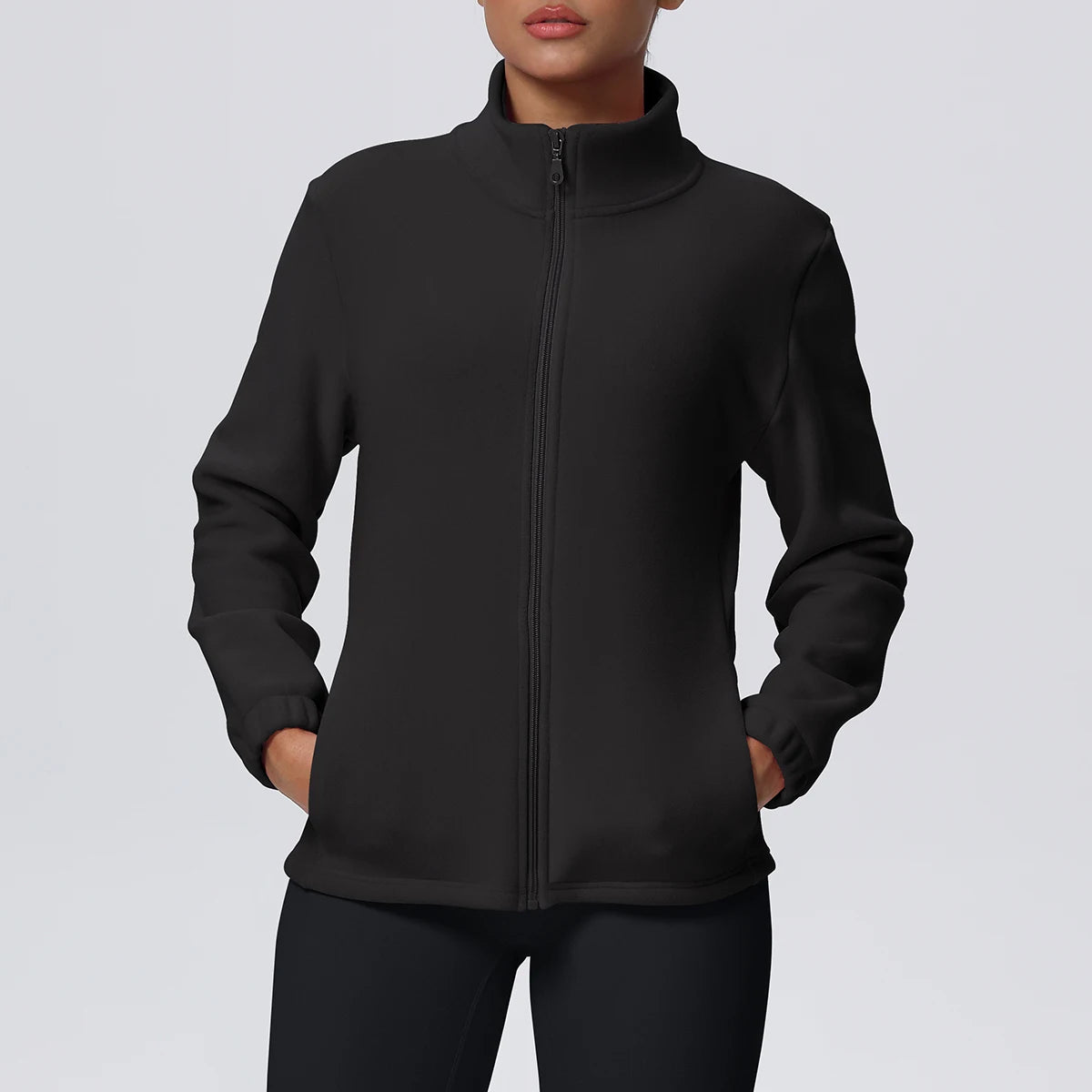 Fleece-lined jacket – soft brushed interior texture detail