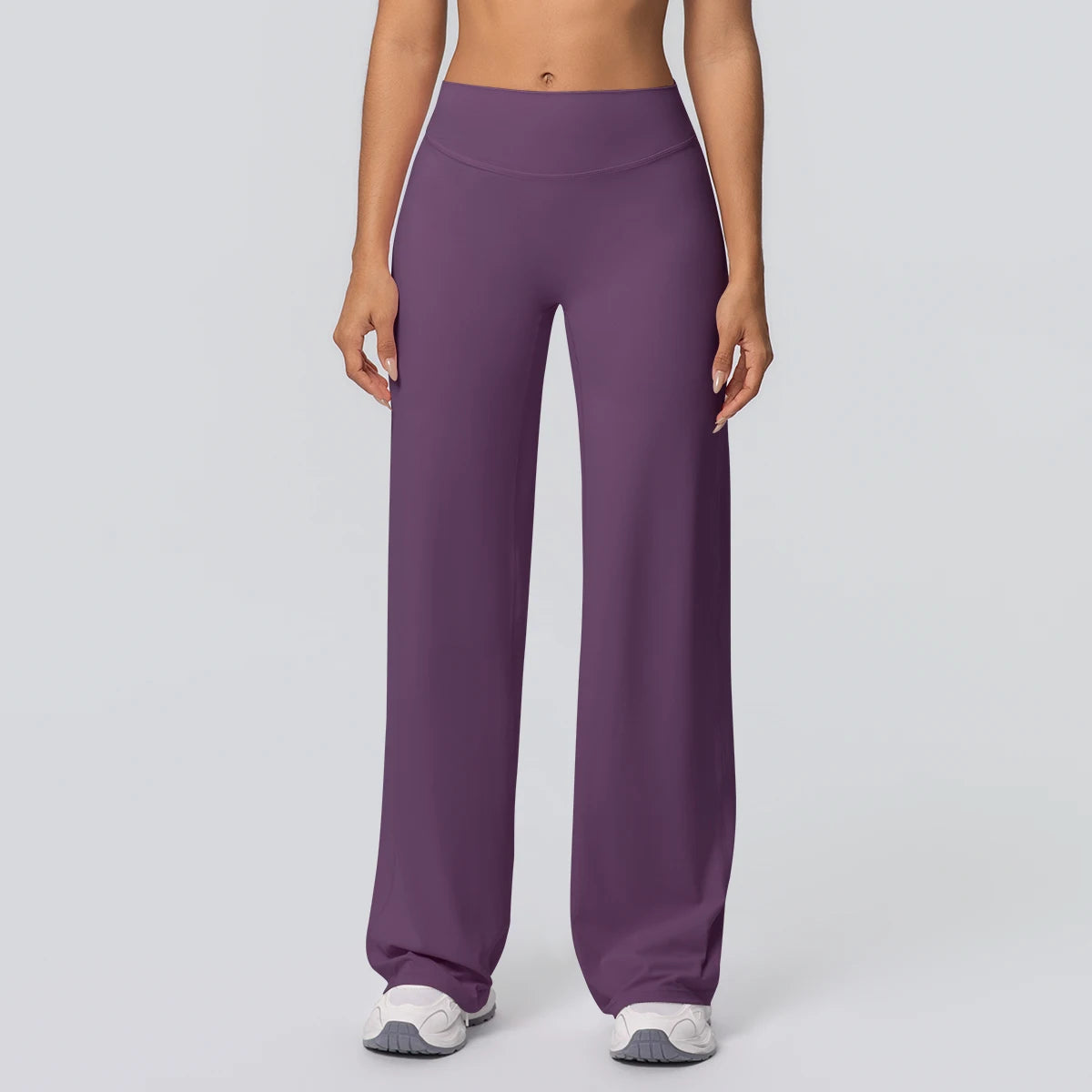 High-waist palazzo pants – lounge and casual style outfit