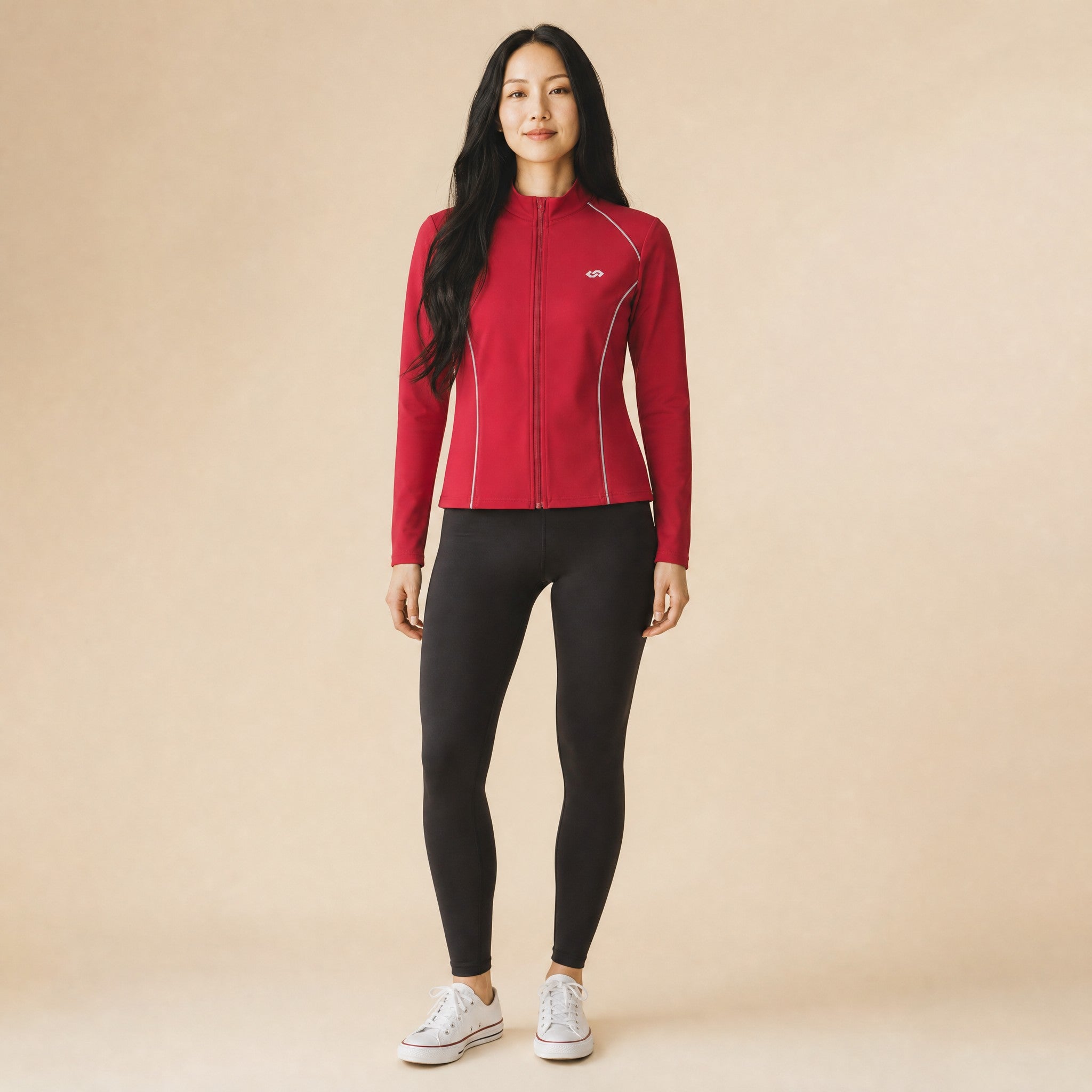 Slim-fit full-zip jacket – color variants overview display